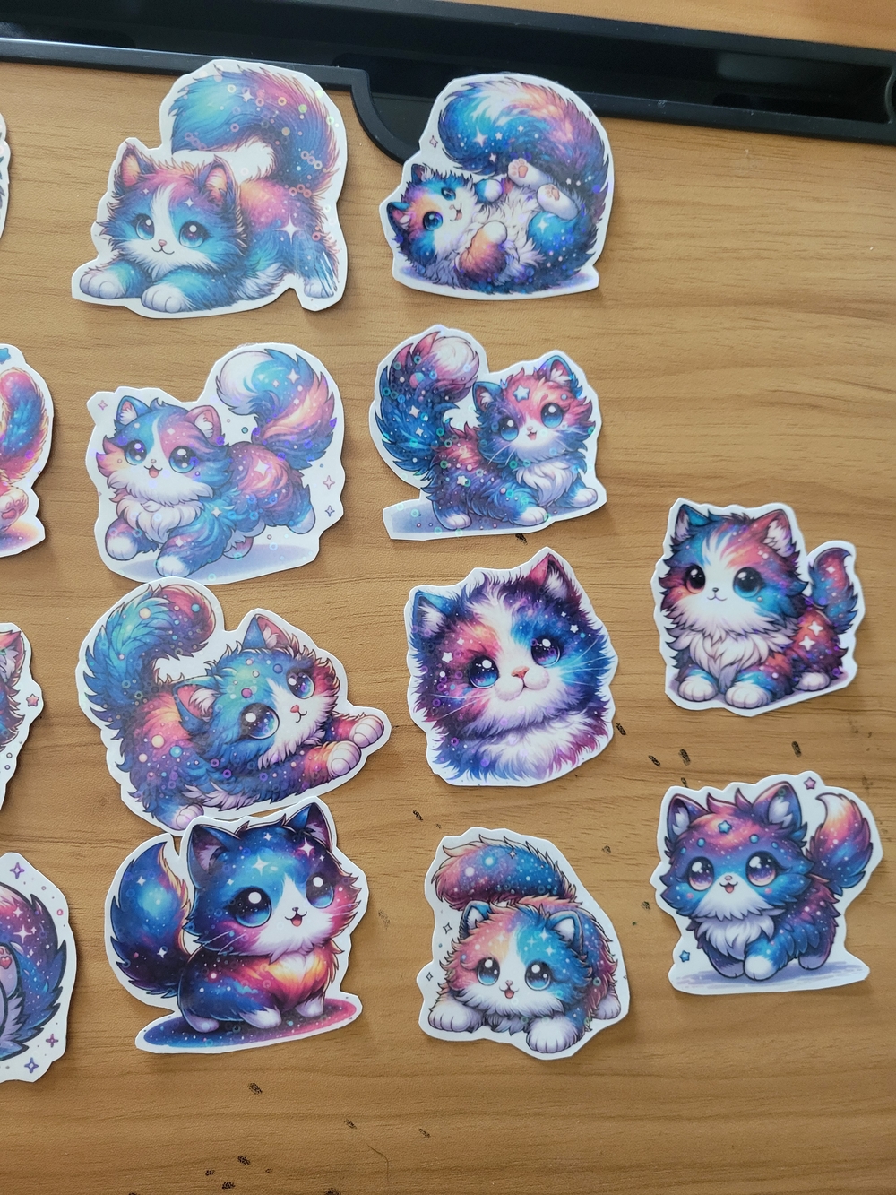 🌹New🌹Galaxy Cat Sticker Pack - Colorful Cosmic Kittens